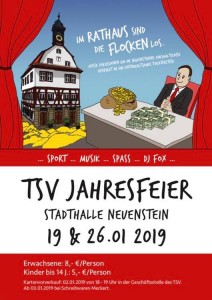 Jahresfeier 2019 Einladung